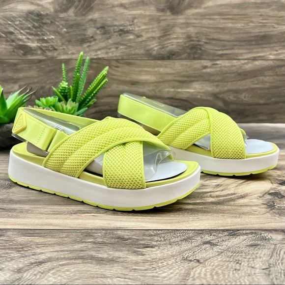 NIB UGG Nella Slingback Platform Sandal 7.5 38.5 Pollen Mesh - Picture 5 of 12